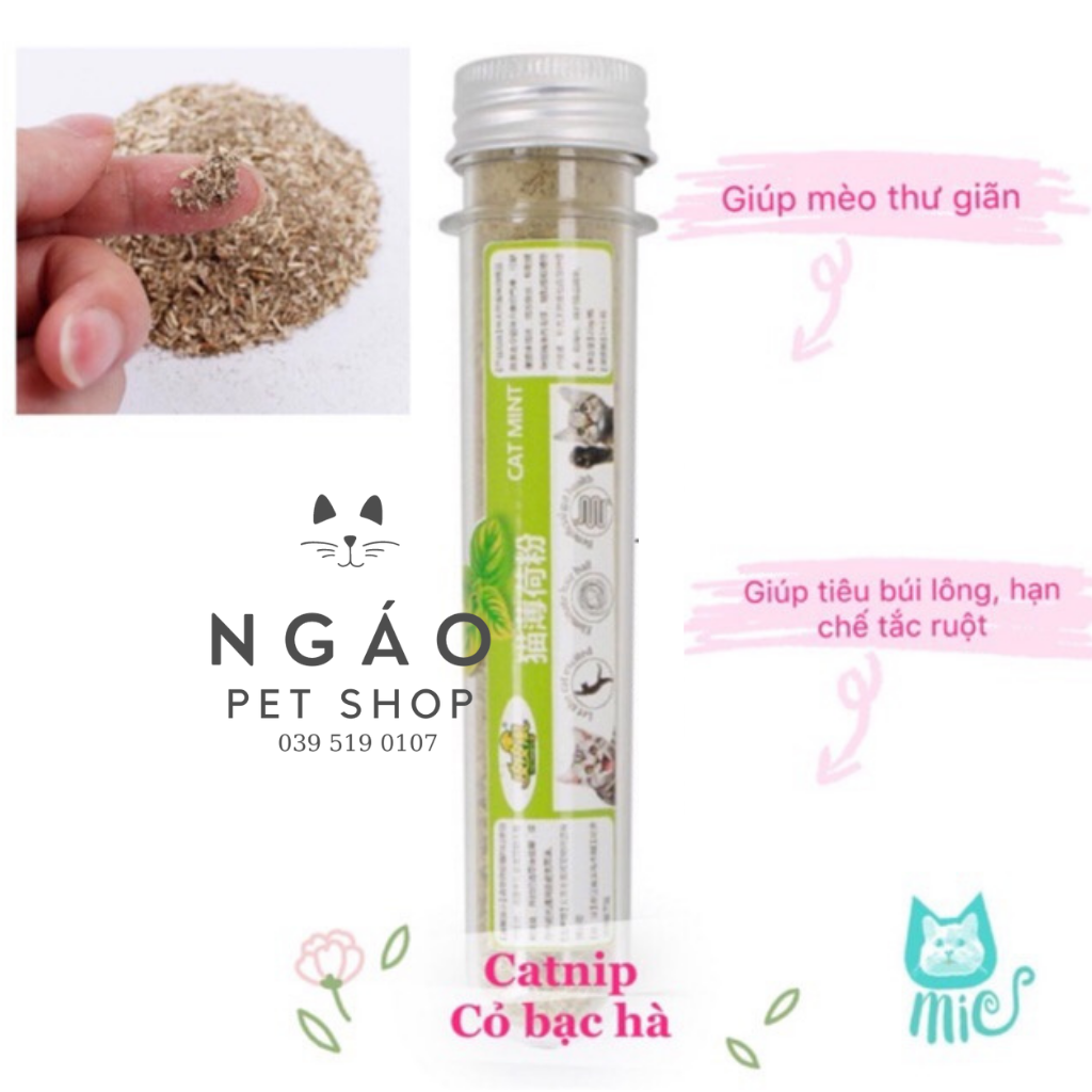 CỎ BẠC HÀ CAT MINT/CATNIP CHO MÈO 10GR