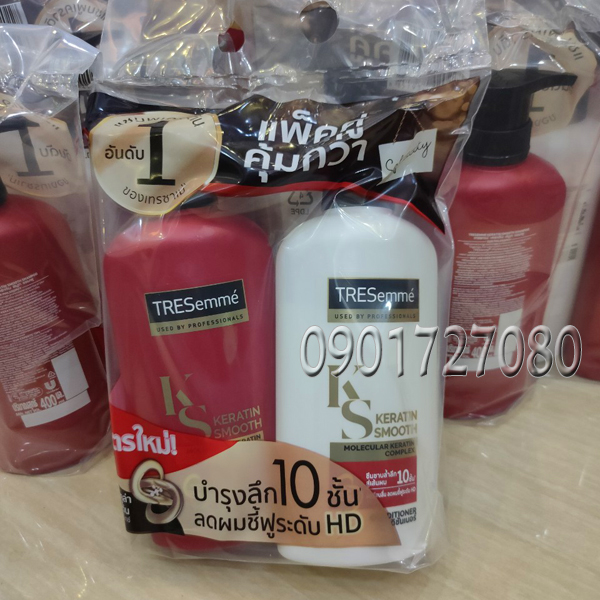 Dầu gội, xả Tresemme Keratin Smooth 450ml - Thái Lan
