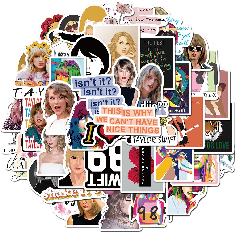 [HCM]Sticker Hình Dán Ca Sĩ Taylor Swift
