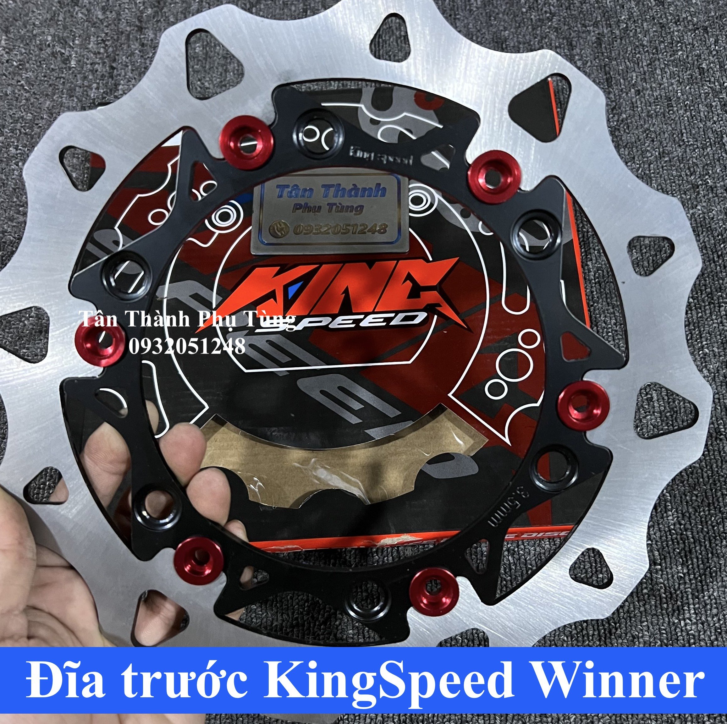Đĩa trước KingSpeed Winner gắn như zin
