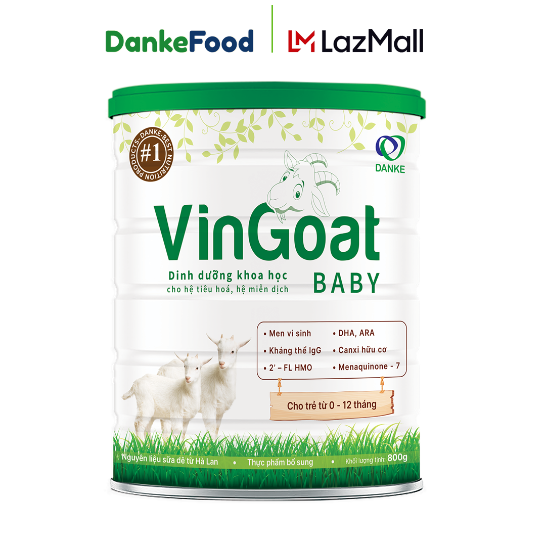 Sữa Dê VinGoat Baby 800g - Tiêu hoá khoẻ, miễn dịch tốt