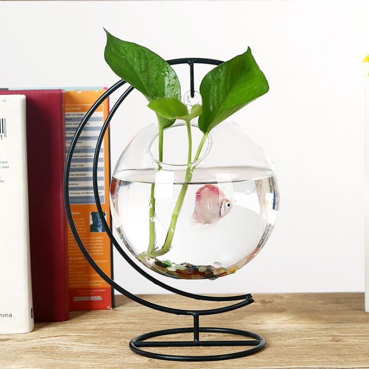 Bể cá mini để bàn treo cung trăng 14cm