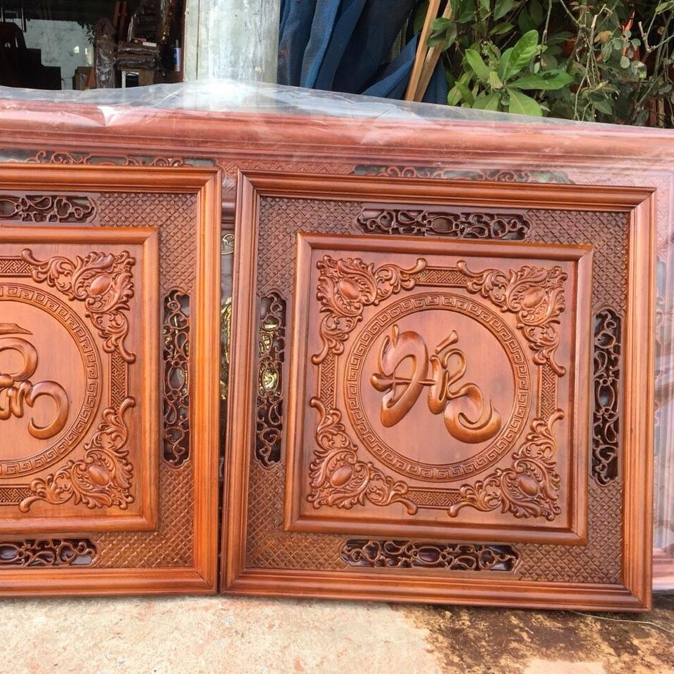 Tranh chữ gỗ hương đá