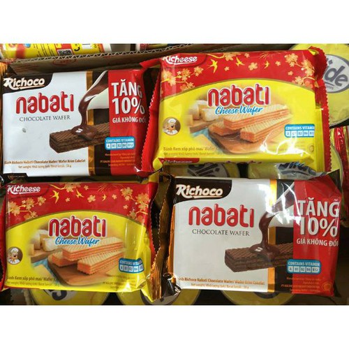 Bịch 20 bánh xốp Nabati giòn ngon