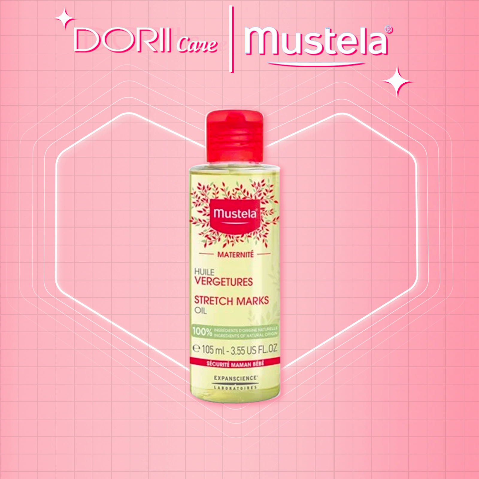 Dầu Ngăn Ngừa Rạn Da Stretch Marks Oil Mustela 105ml