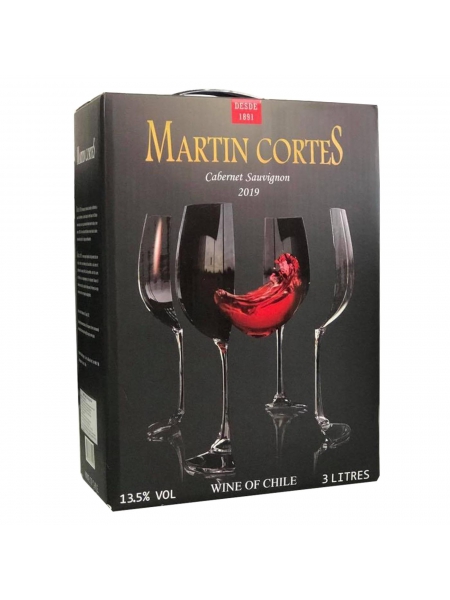 Rượu Vang Bình Chile Martin Cortes Cabernet Sauvignon 3 lít