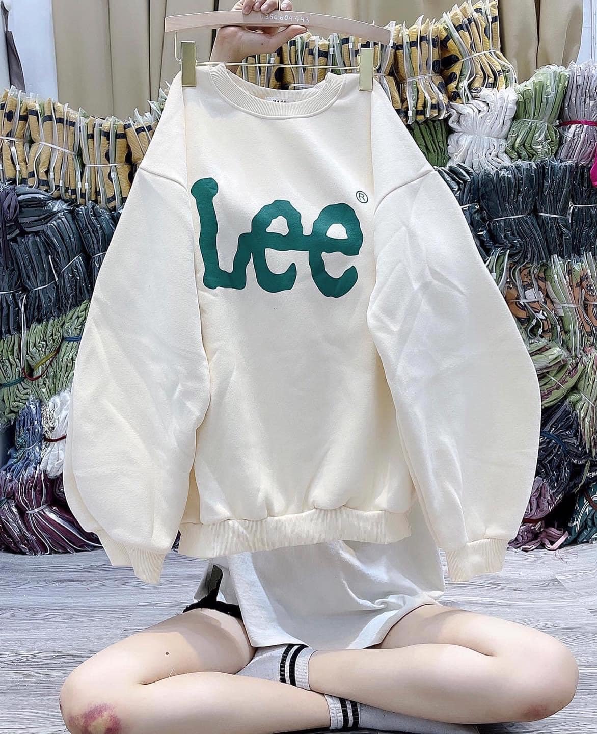 ÁO nỉ sweater in chữ Lee ( trọng lượng từ 40kg đến 70kg )