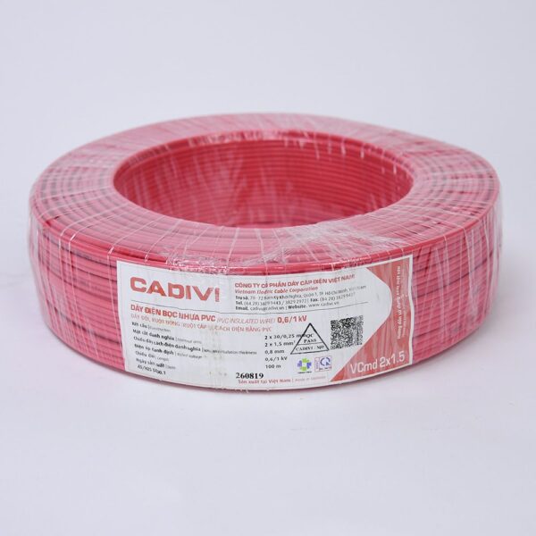 Dây điện đôi mềm dẹt Cadivi VCmd