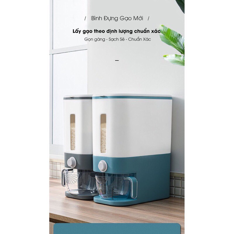 Thùng gạo thông minh tự động 15kg