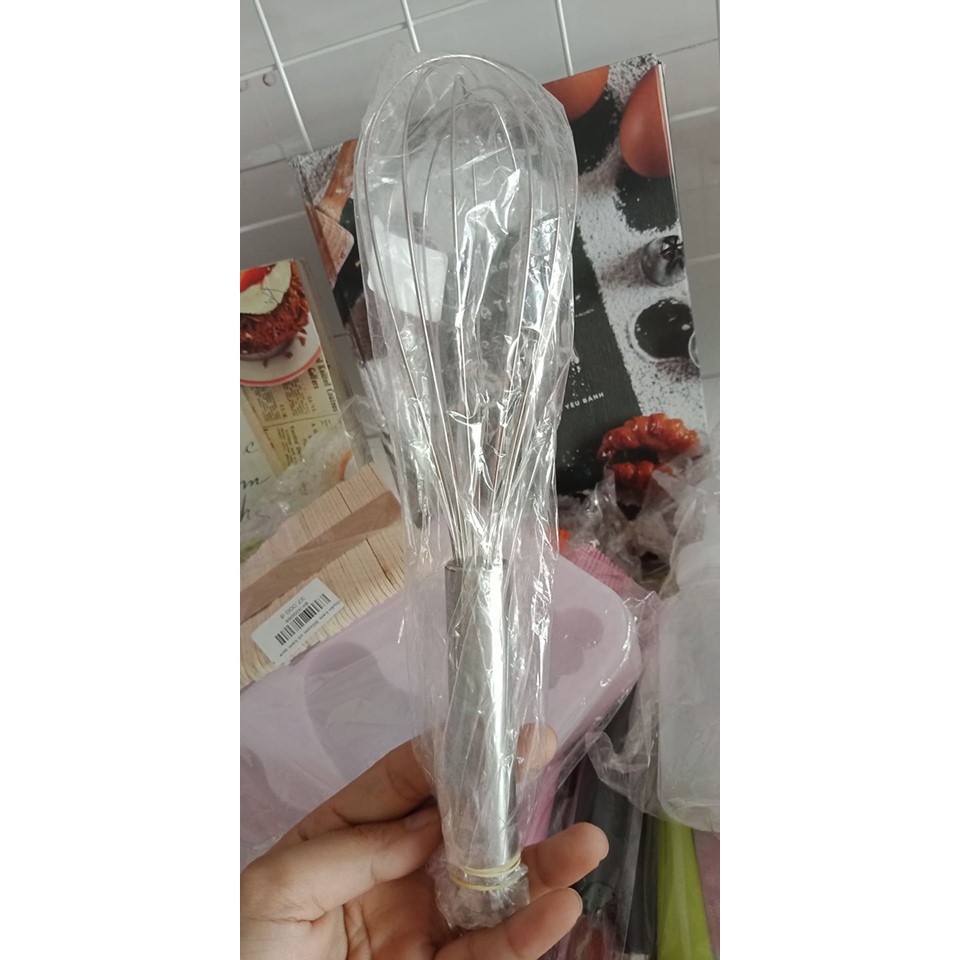 Phới Lồng Inox Đánh Kem/Phới Đánh Trứng 29Cm