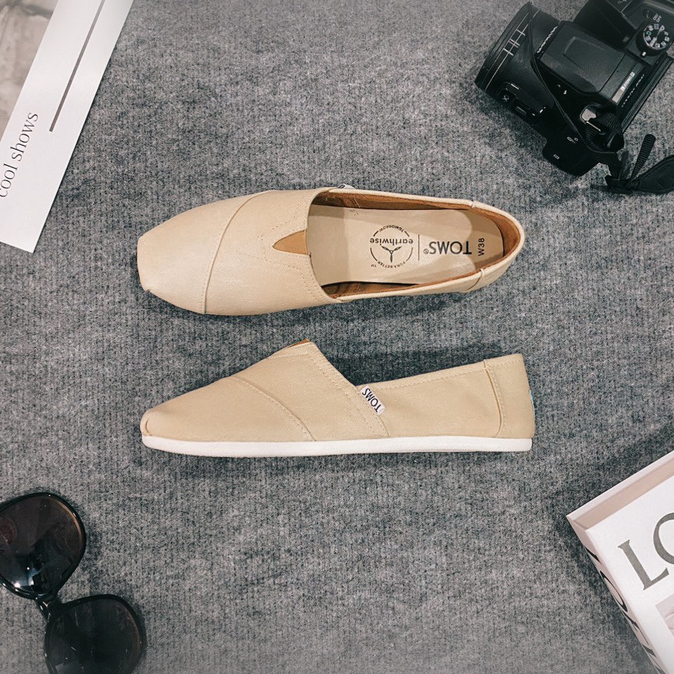 [HCM]Giày toms be (Đế cao su đúc ), giày búp bê, giày lười nữ dễ thương.