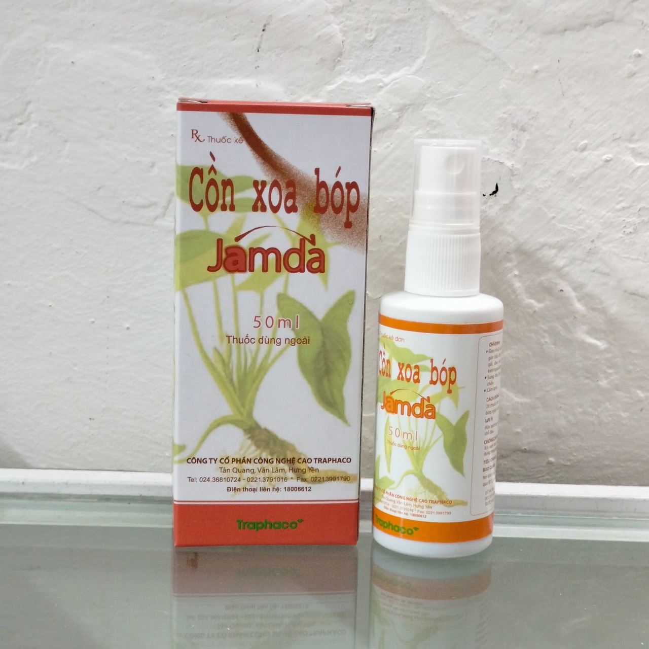 Cồn xoa bóp Jamda giảm đau nhức khớp xương cơ