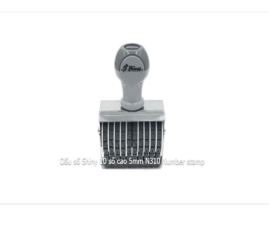 [HCM]Dấu 10 số xoay 5MM Shiny N310
