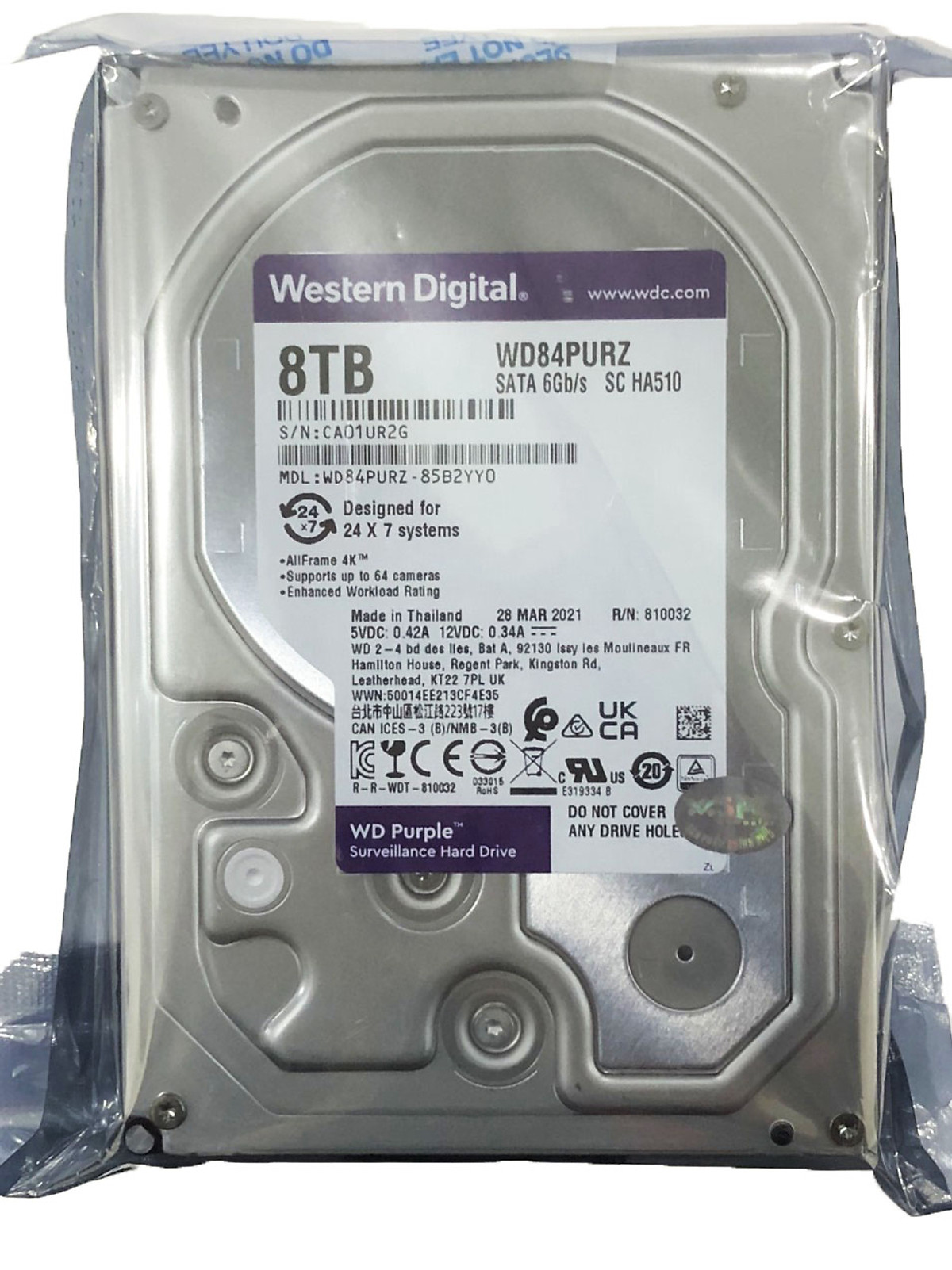 Ổ cứng HDD 8TB Western Digital Purple