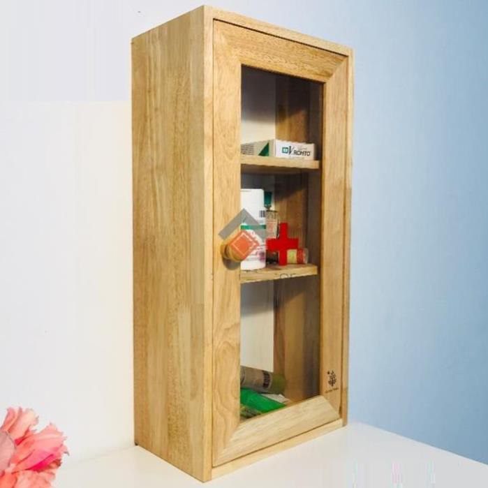 Tủ Y Tế Treo Tường Gia Đình, Chất Liệu Gỗ Cao Cấp. Thương Hiệu Gỗ Đức Thành