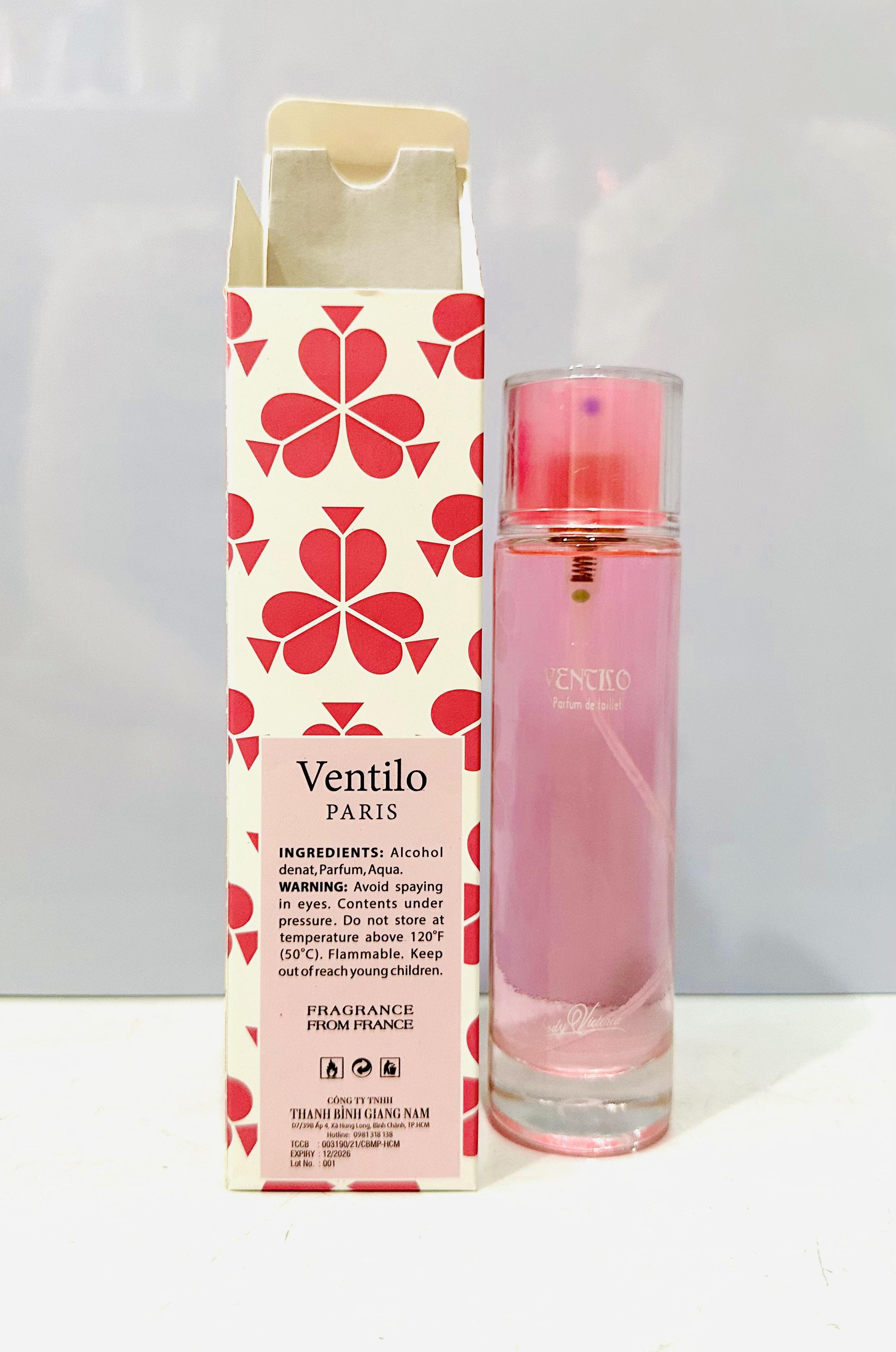 [HCM] Nước hoa Ventilo Paris Eau De Parfum 100ml