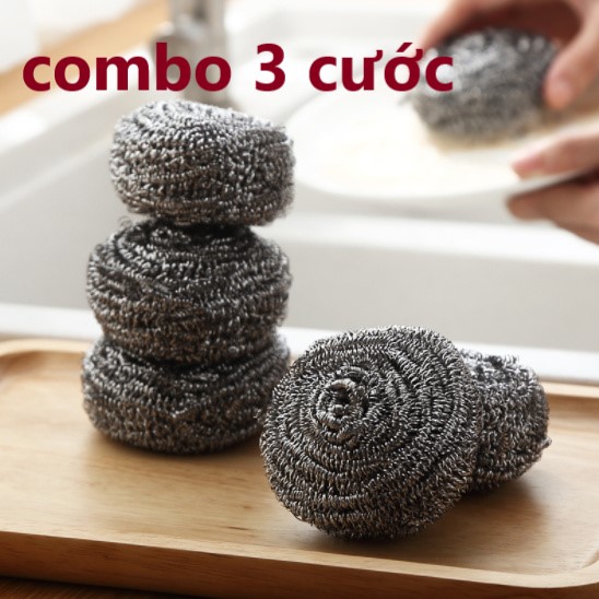 Combo 3 Cước Kẽm Rửa Xoong Nồi