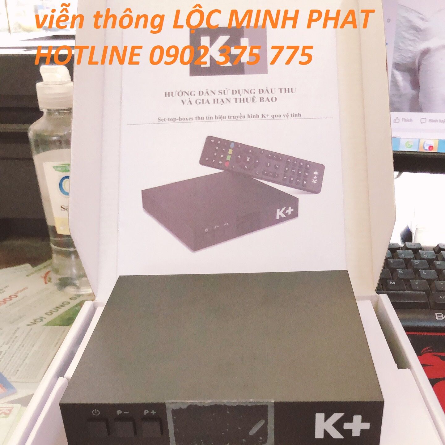 Đầu K+ HD Chính Hãng, truyền hình vệ tinh HD K+ - Bảo Hành 12 tháng