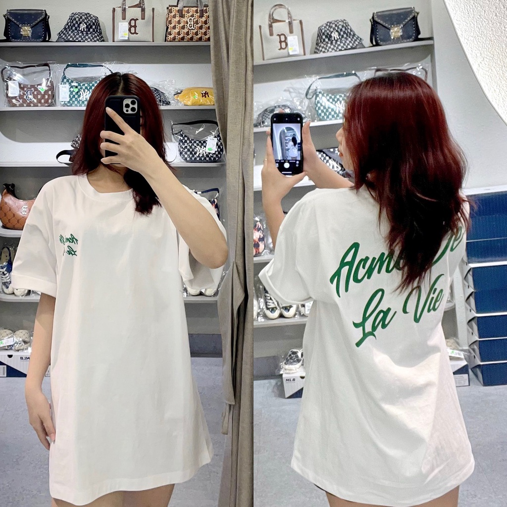 Áo Thun AD.LV SCRIPT LOGO PRINTING - Unisex Nam Nữ Authenitc - Shipped Korea