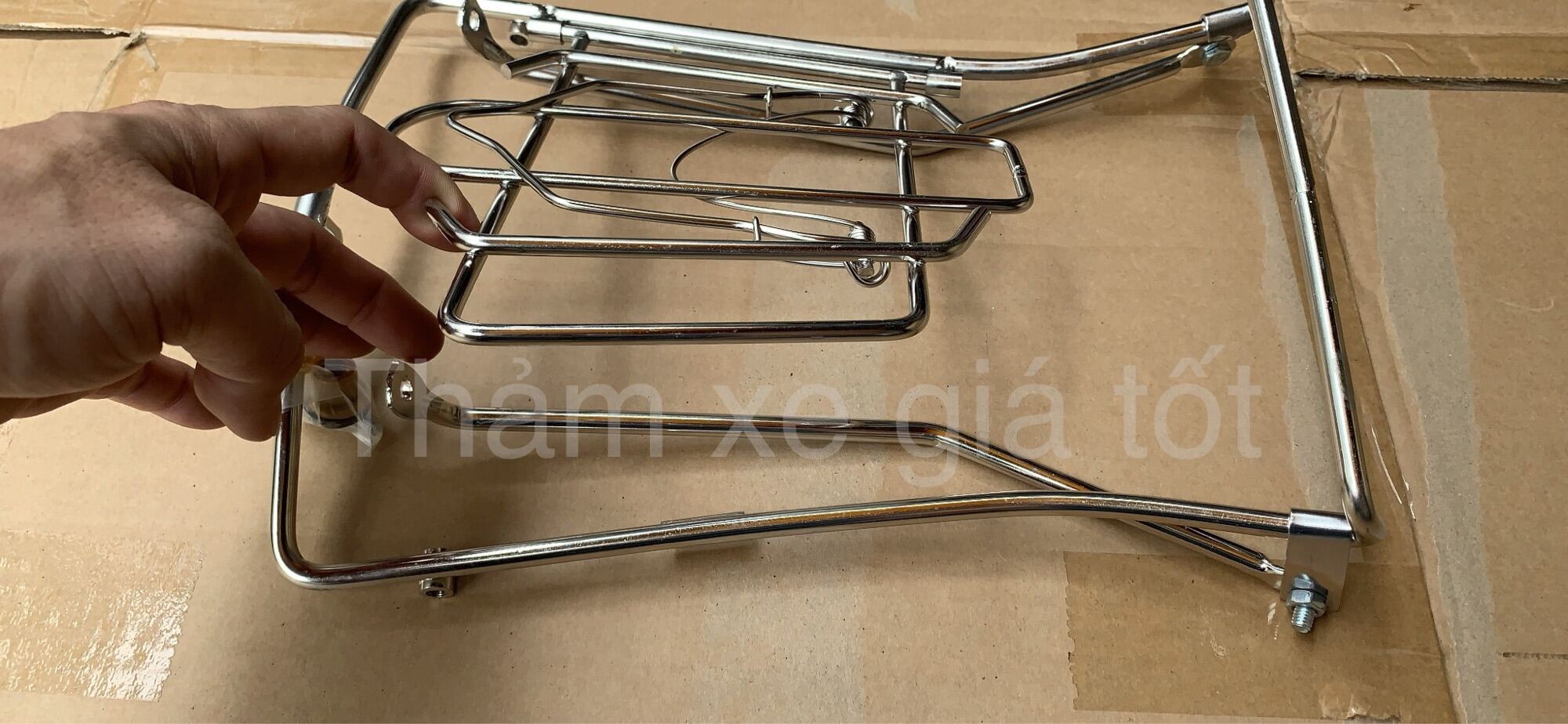 Baga giữa, baga inox xe Suzuki Impulse dày 8 ly