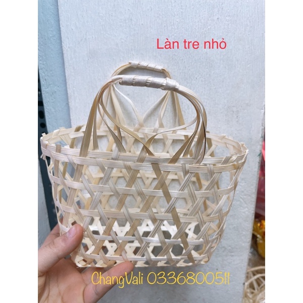 [GIÁ XƯỞNG] giỏ tre,làn tre trang trí,làm giỏ quà Tết
