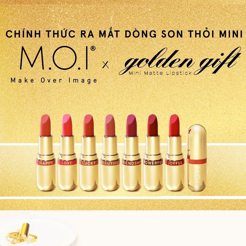 Son thỏi mini #GoldenGift Hồ Ngọc Hà - MOIcosmetics
