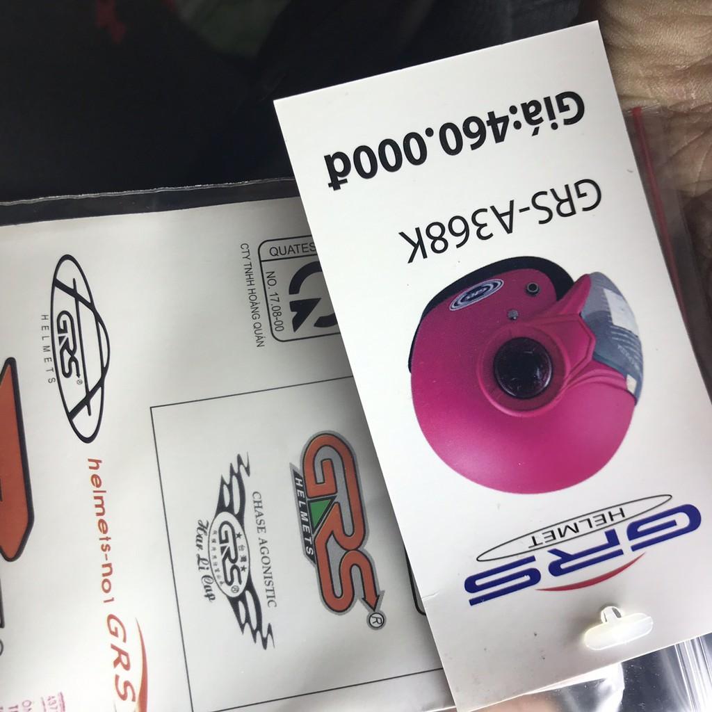 Mũ bảo hiểm 3/4 đầu GRS A368K