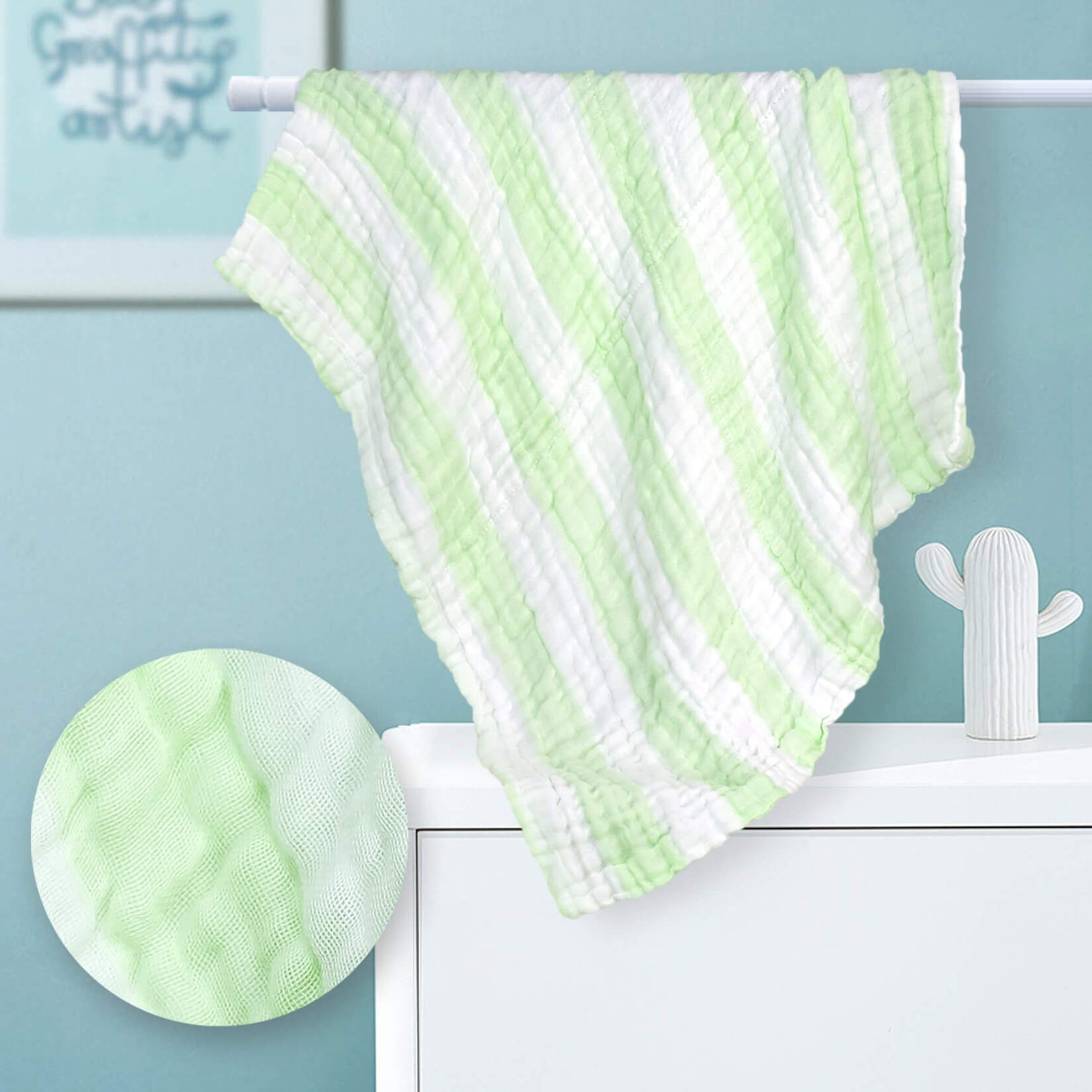 Khăn Tắm Đa Năng Cho Bé Sơ Sinh Goodmama SET 2 Chiếc 68*70cm