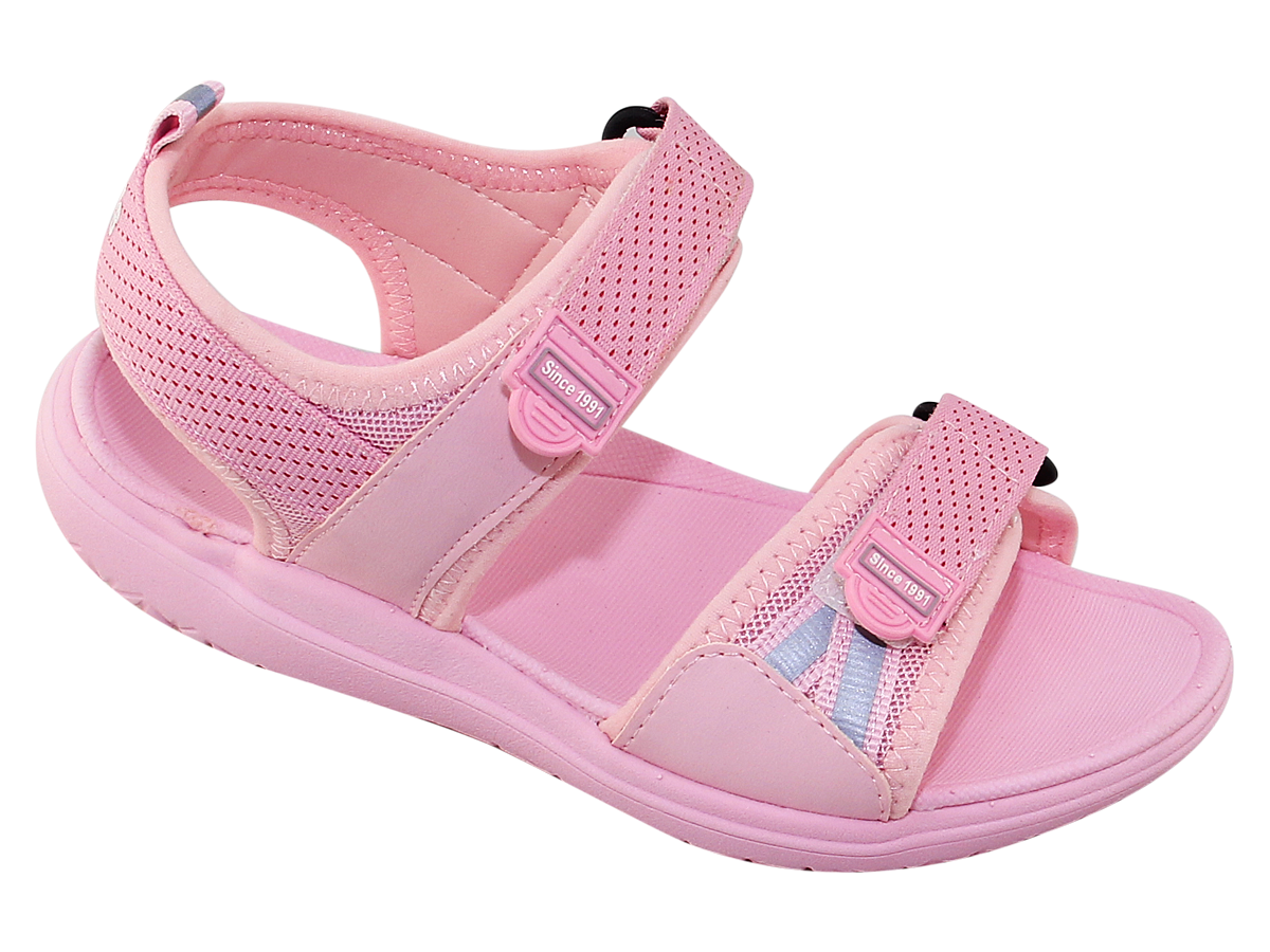 SANDAL ĐẾ BẰNG BÉ GÁI Bita's SOB.276 (Đen + Hồng) nhẹ