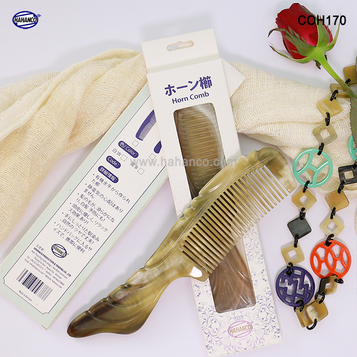 Lược sừng xuất Nhật (Size: L - 20cm) Đuôi cá Koi - COH170