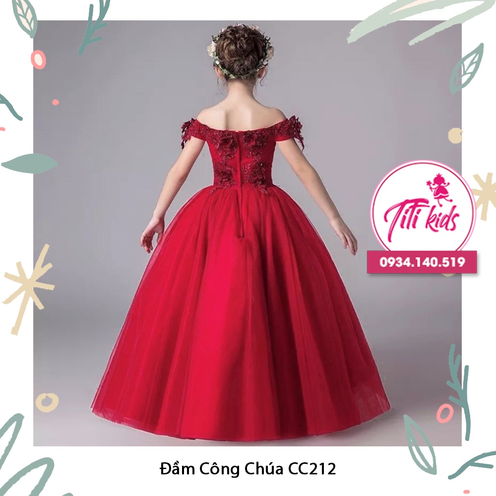 Đầm Váy Công Chúa Trẻ Em Cao Cấp Titikids CC212