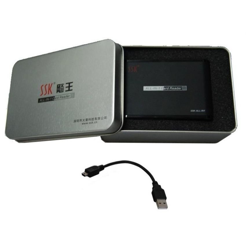 Đầu đọc thẻ nhớ đa năng SSK All In 1 Card Reader III