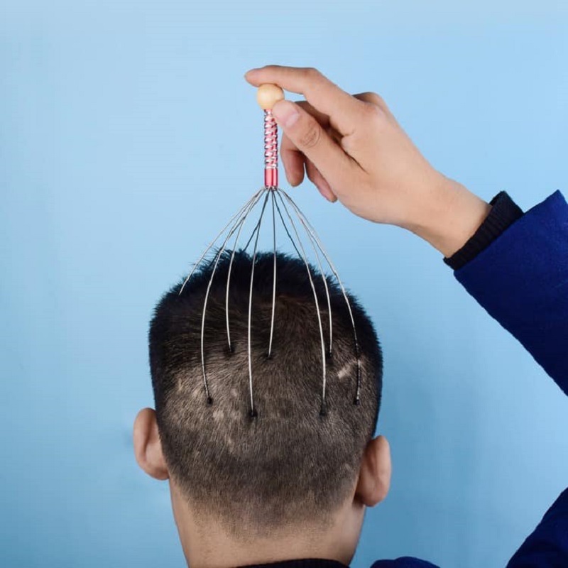 Cây Gãi Đầu, Massage Đầu