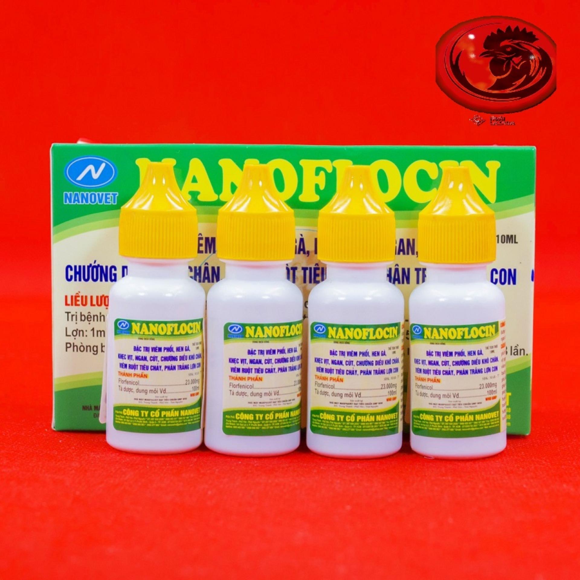 COMBO 4 LỌ NANOFLOCIN CHO GÀ ĐÁ
