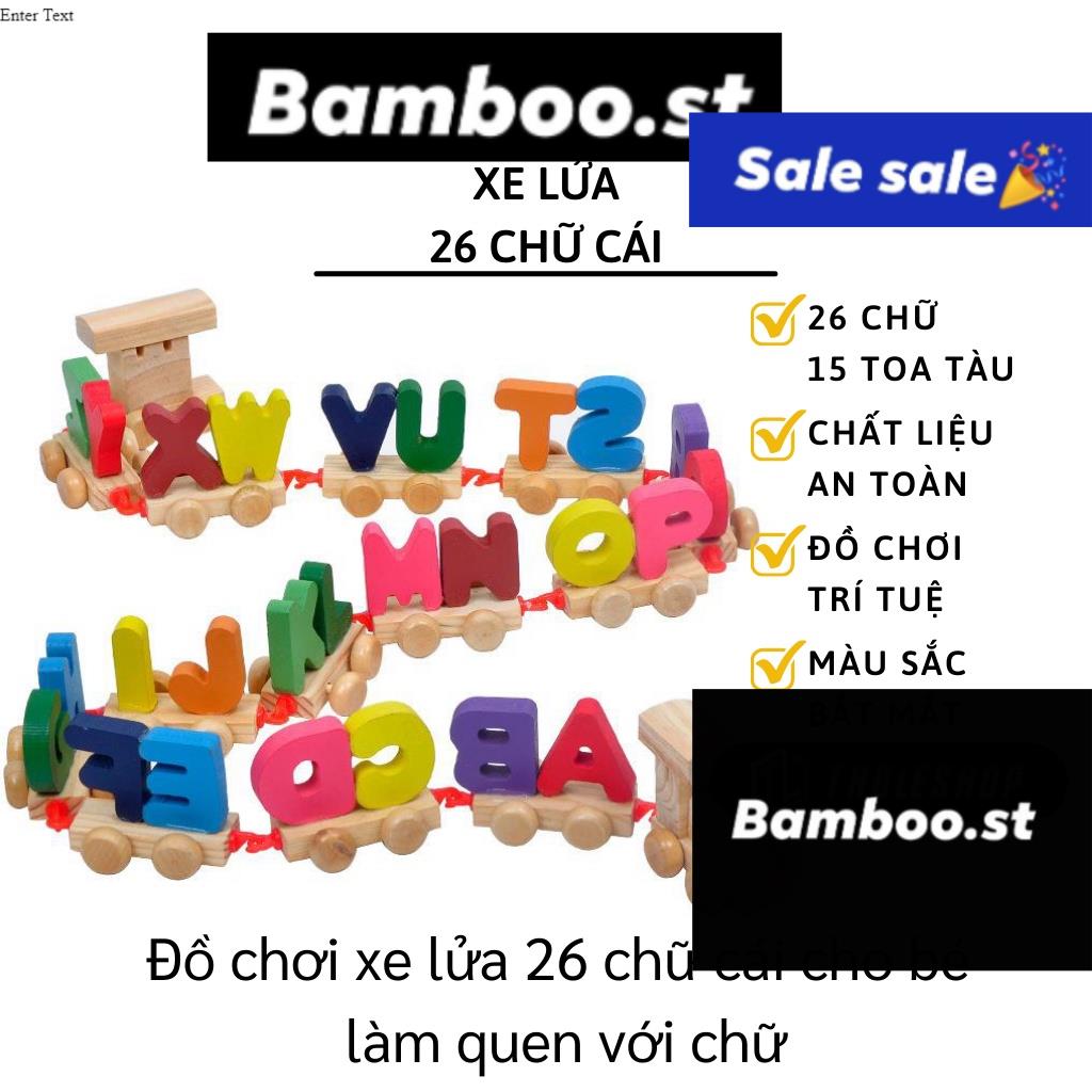 Bảng chữ cái - đoàn tàu xe lửa 26 chữ cái cho bé học tập, lắp ghép giải trí 6182