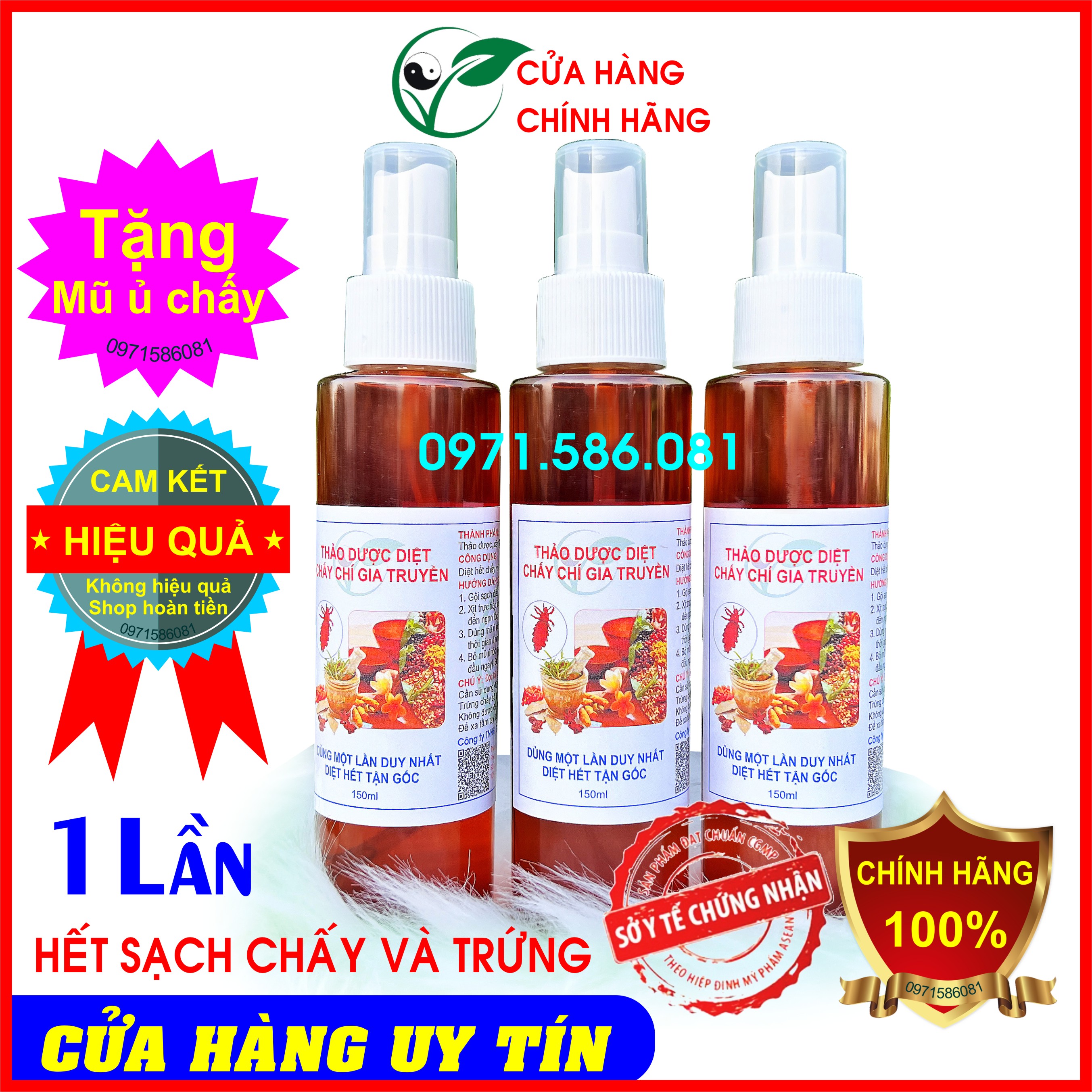 Ủ Chấy. Dầu Gội Diệt Chấy Chí. Dùng 1 Lần Hết Chấy Sạch Trứng