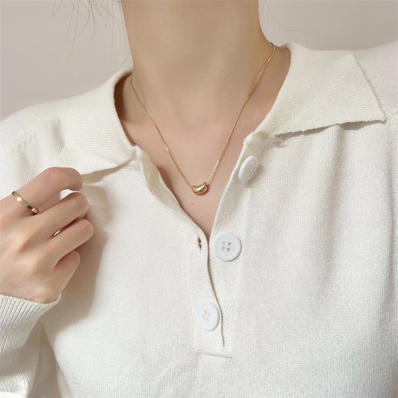 Dây chuyền, Vòng cổ nữ basic hạt đậu " Lucky Bean " Her Accessories C33