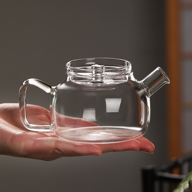 Ấm, bình thủy tinh pha trà có lưới lọc inox dung tích 230 ml