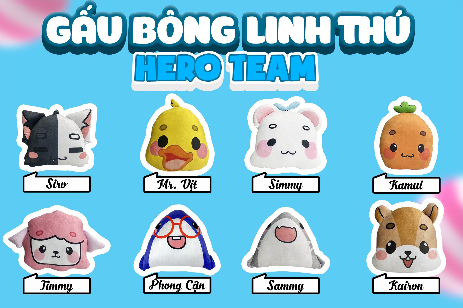 Gấu bông linh vật Hero Team Cà Rốt