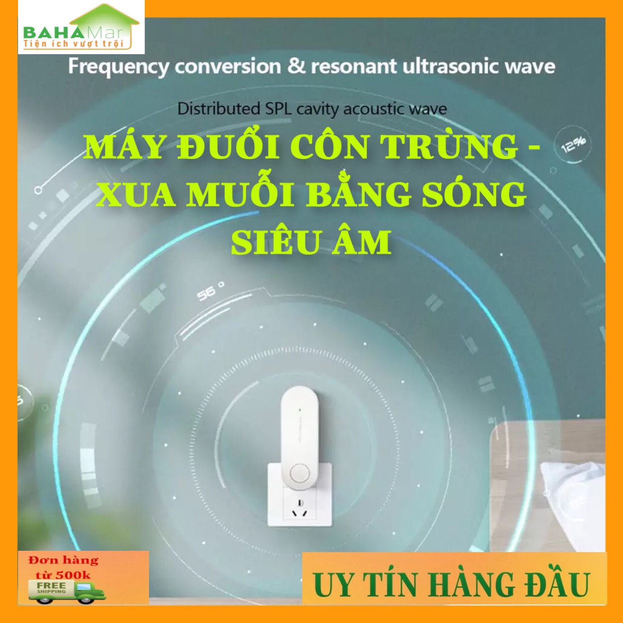 MÁY ĐUỔI CÔN TRÙNG - XUA MUỖI BẰNG SÓNG SIÊU ÂM BAHAMAR đuổi côn trùng