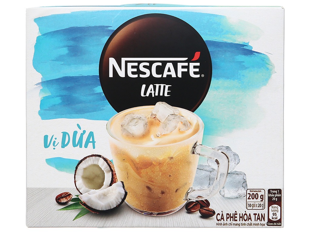 Nescafe Cà Phê Hòa Tan Latte Vị Dừa 200gr