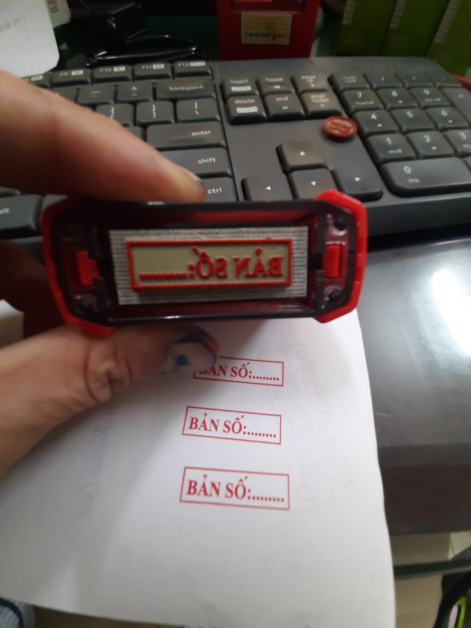 Con dấu BẢN SỐ (Chuẩn thông tư 24 BCA)