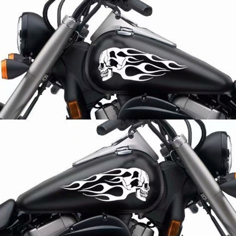 Bộ decal tem dán bình xang xe mô tô 34.2*12.8cm