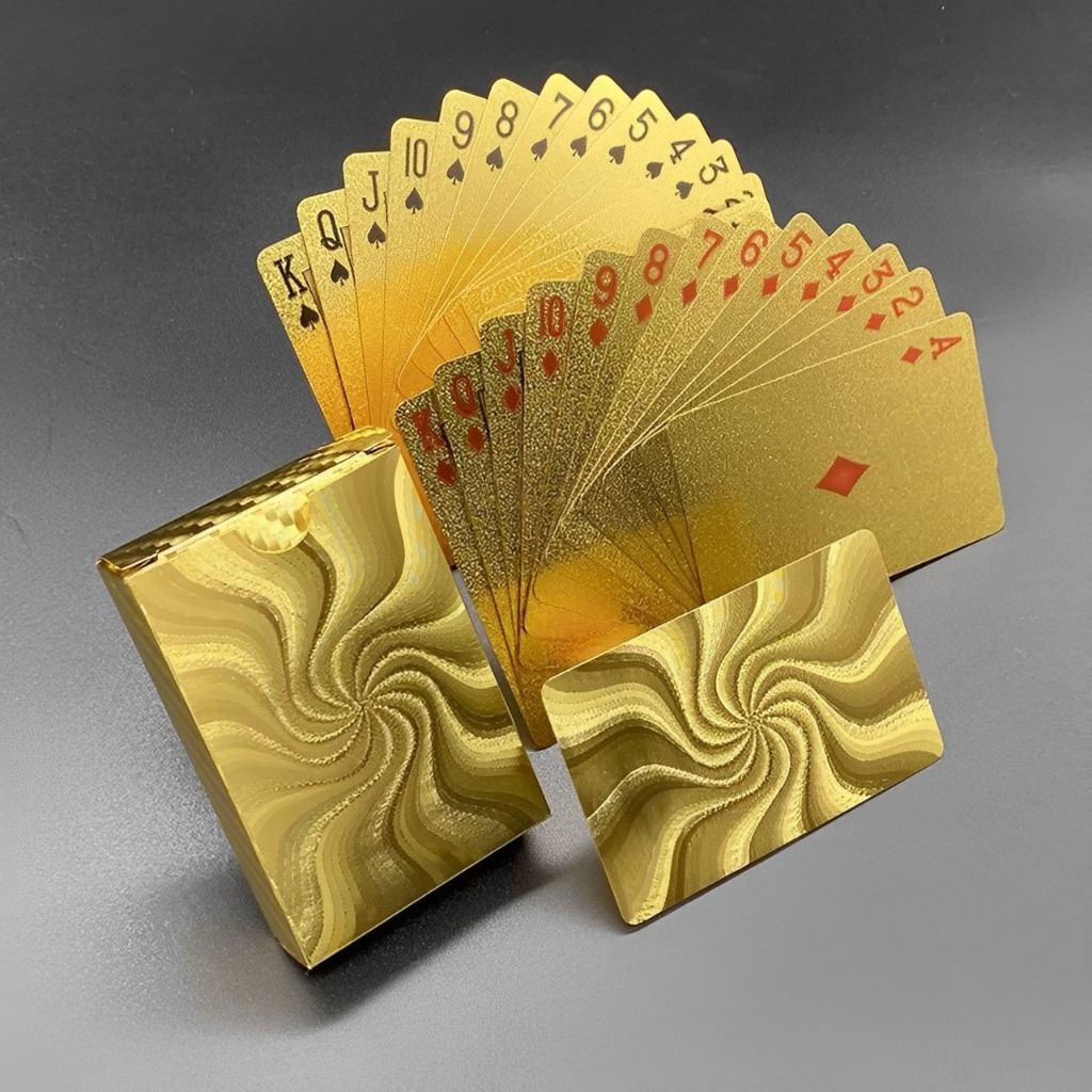 Bộ Bài Tây Mạ Vàng