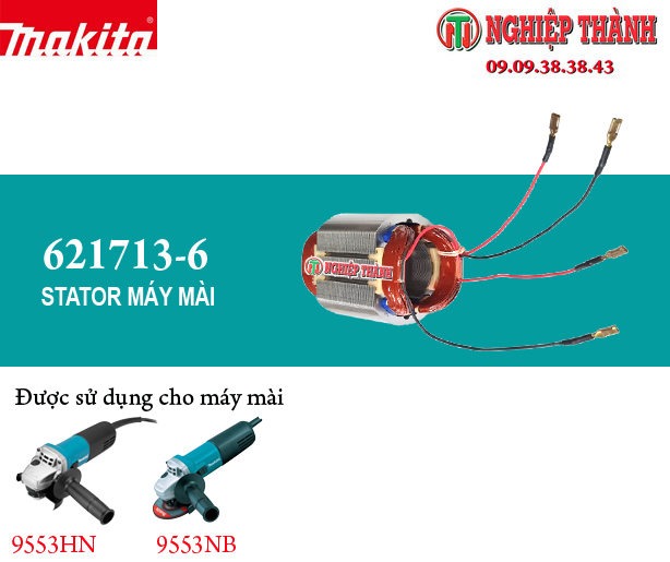 Stator máy mài Makita 9553HN/NB (621713-6)