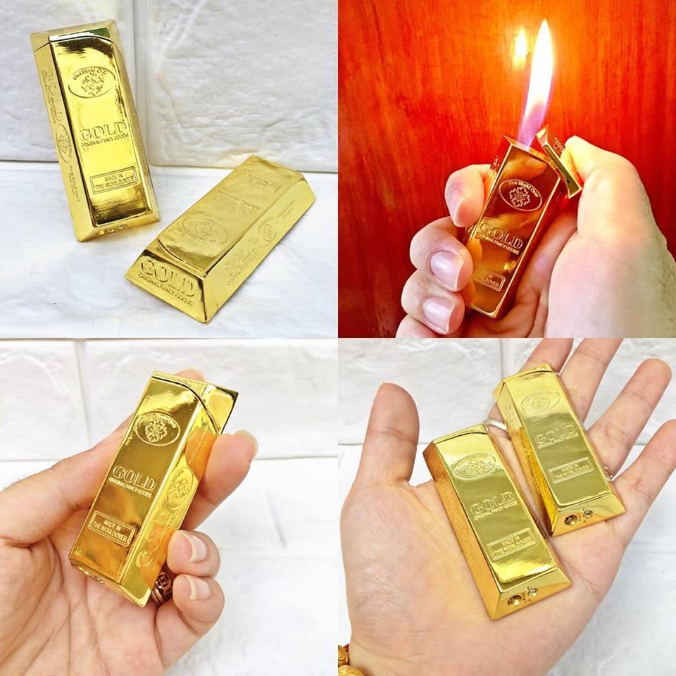 [HCM]BẬT LỬA HÌNH THỎI VÀNG KHỐI - (XÀI GAS)