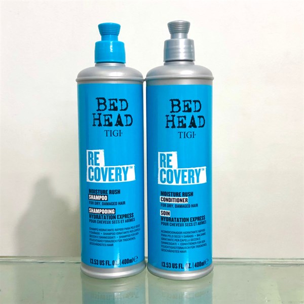 Dầu gội xả tigi bedhead xanh recovery moisture rush 400ml*2 new 2020 - cặp