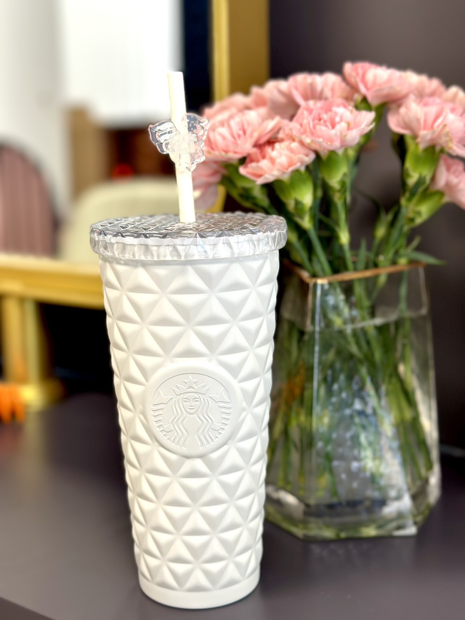 Ly giữ nhiệt dion Hoa LiLy starbucks china