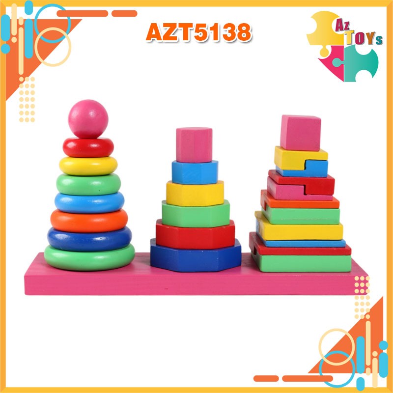 [HCM]Bộ Xếp Chồng 3 Cột – AZT5138