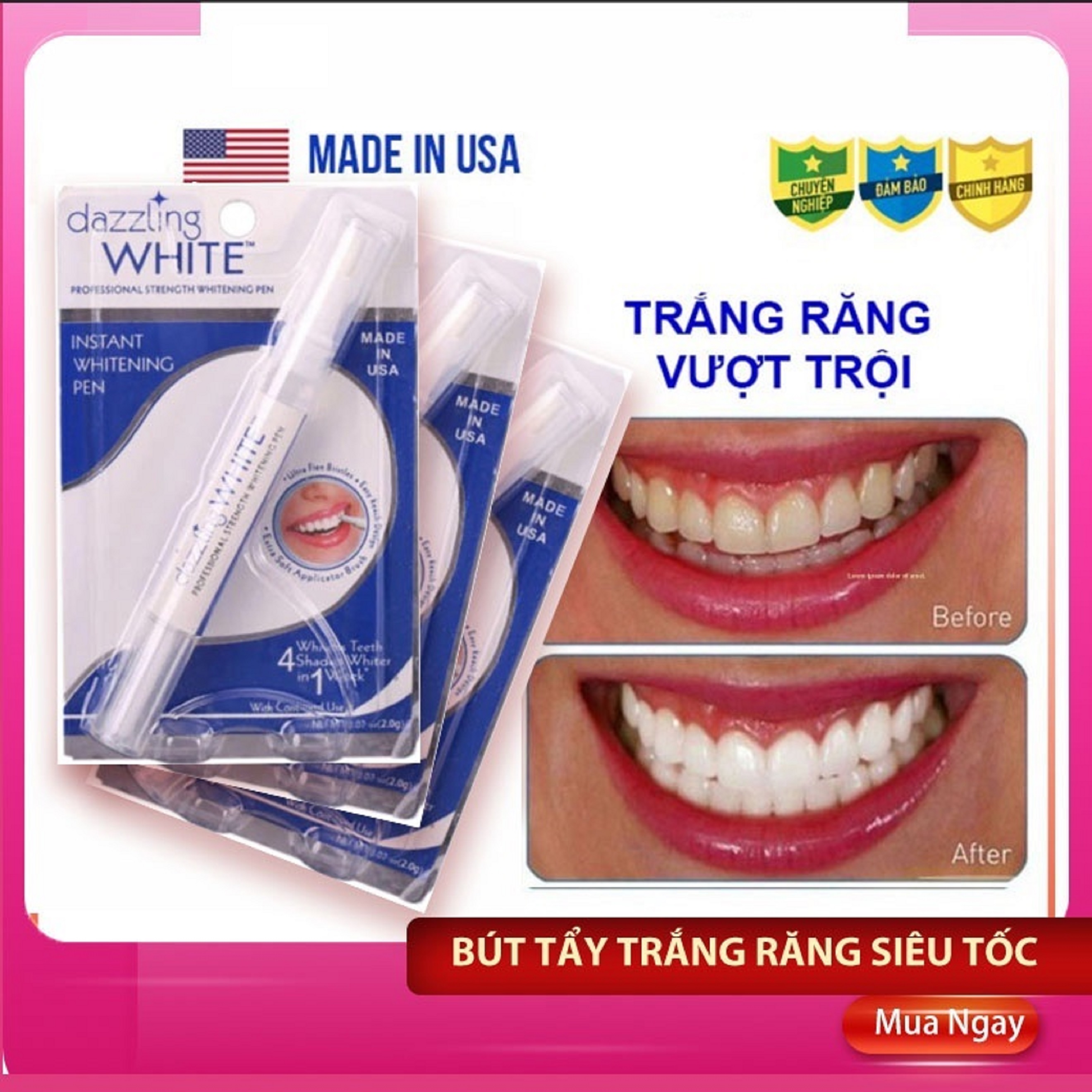 Bút tẩy trắng răng dazzling white hàng chuẩn mỹ chính hãng_bl002